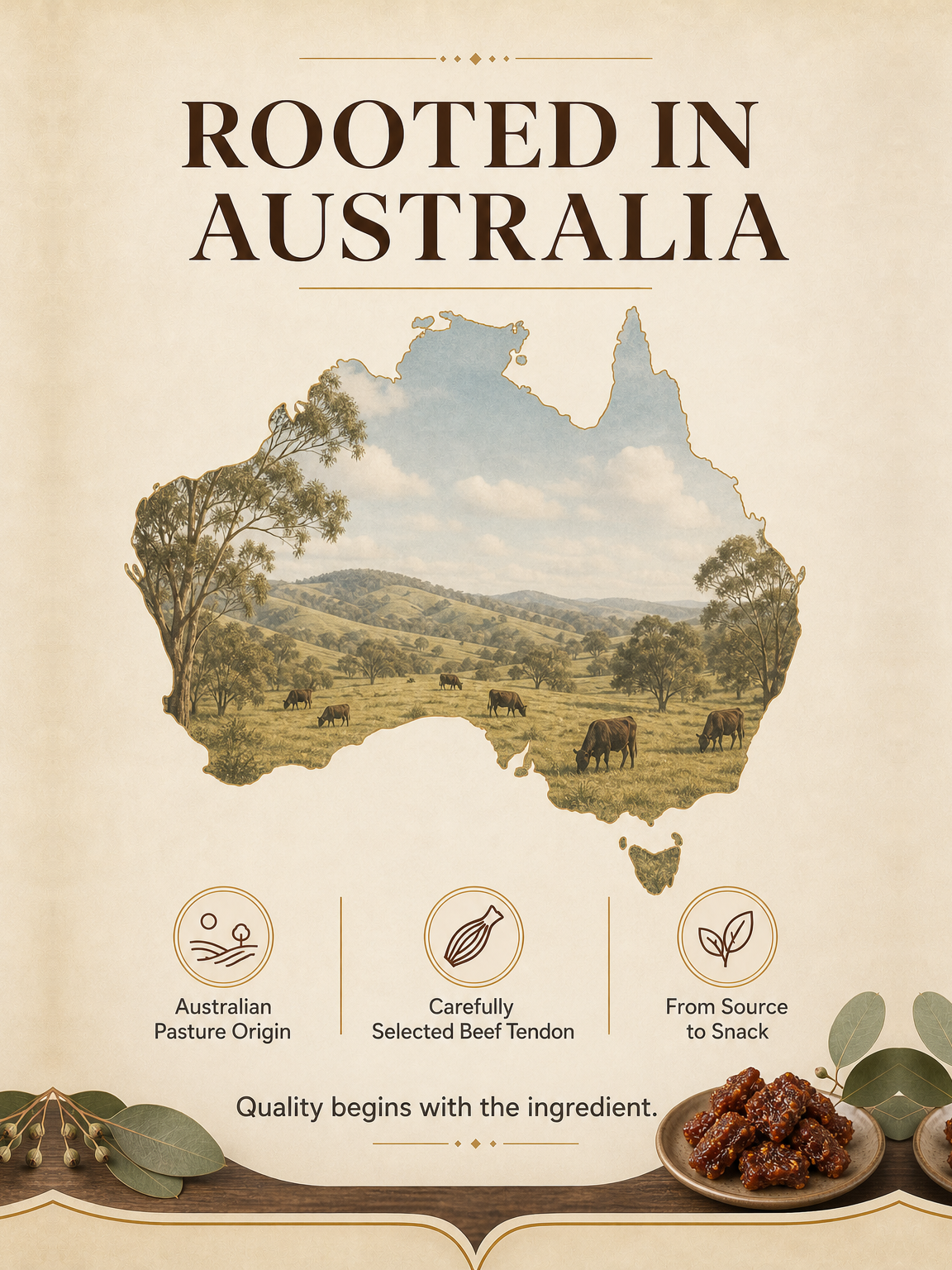 🥩 Premium Australian Beef Tendon | Collagen-Rich Protein Snack 💪✨