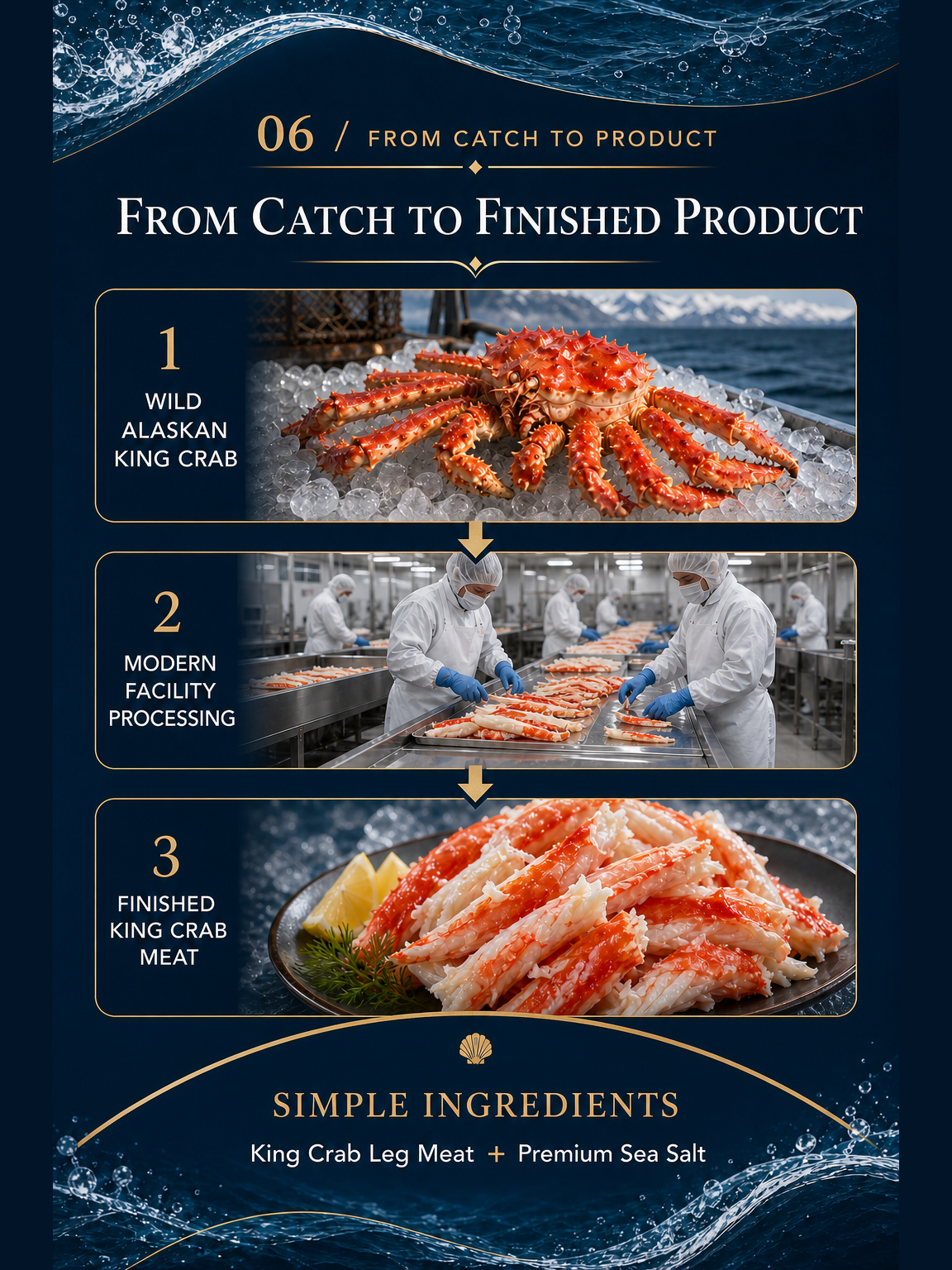 Derissa Wild Alaskan King Crab Meat