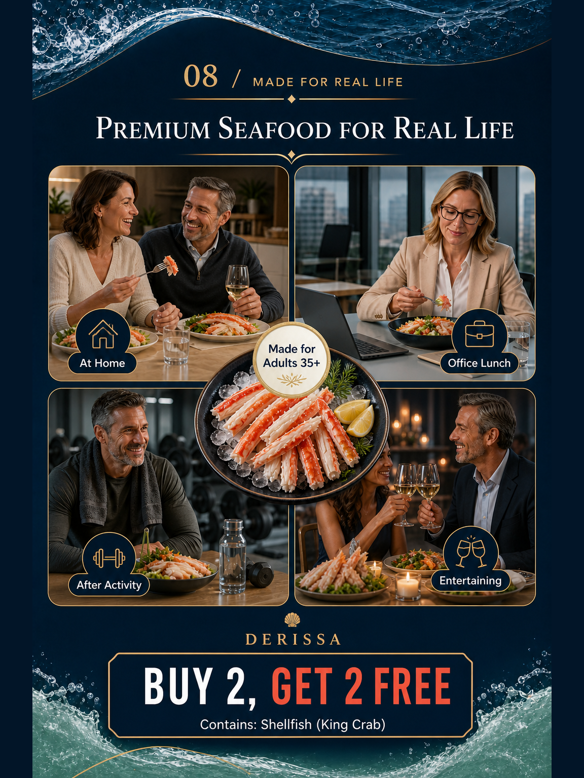 Derissa Wild Alaskan King Crab Meat